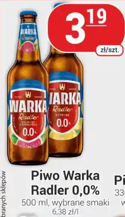 Delikatesy Sezam Piwo Warka Radler 0,0% oferta