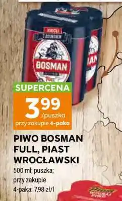 Stokrotka Market Piwo Bosman Full, Piast Wrocławski oferta