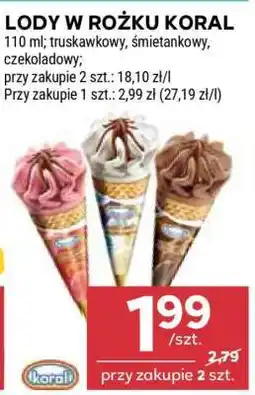 Stokrotka Market Lody w rożku Koral oferta