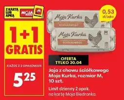 Biedronka Jaja z chowu ściółkowego Moja Kurka, rozmiar M, 10 szt oferta