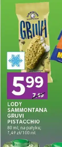 Stokrotka Express Sammontana Lody Gruvi Pistacchio oferta
