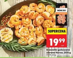 Biedronka Krewetki gotowane obrane Norso, 200 g oferta