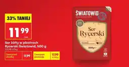 Biedronka Ser żółty w plastrach Rycerski Światowid, 500 g oferta