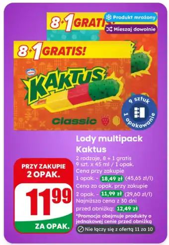 Lody multipack Kaktus