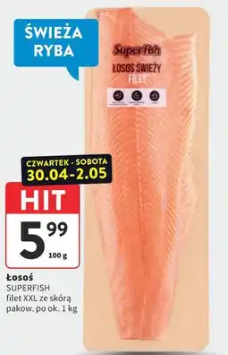 Intermarche Łosoś SUPERFISH filet XXL ze skórą oferta