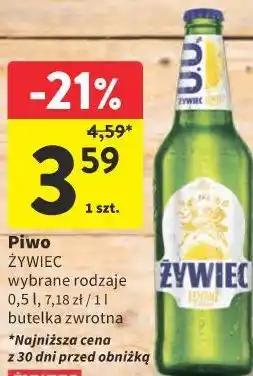 Intermarche Piwo ŻYWIEC wybrane rodzaje oferta