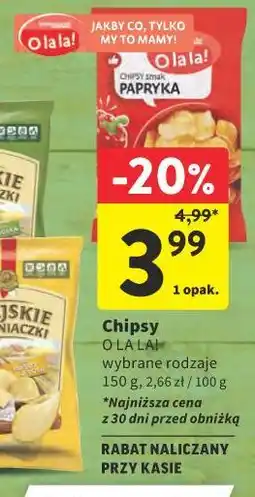 Intermarche Chipsy O la la! oferta