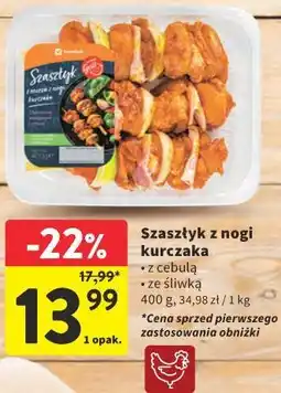 Intermarche Szaszłyk z nogi kurczaka z cebulą ze śliwką oferta