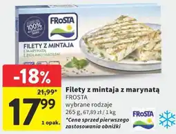 Intermarche Filety z mintaja z marynatą FROSTA oferta