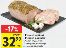 Intermarche Pieczeń szpinak lub Pieczeń pomidor SKARBY WĘDZARNI oferta