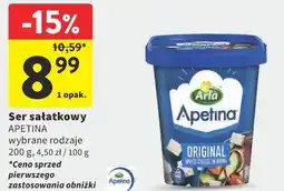 Intermarche Ser sałatkowy APETINA wybrane rodzaje oferta