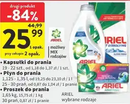 Intermarche Kapsułki do prania Płyn do prania Proszek do prania ARIEL oferta