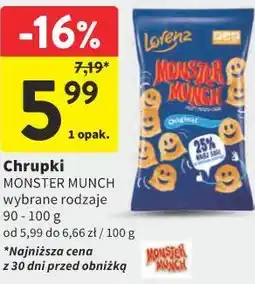 Intermarche Chrupki MONSTER MUNCH wybrane rodzaje oferta