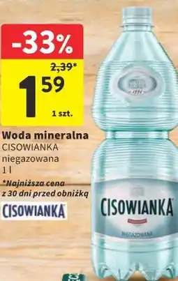 Intermarche Woda mineralna CISOWIANKA oferta