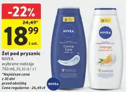 Intermarche Żel pod prysznic NIVEA wybrane rodzaje oferta