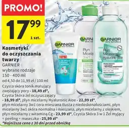 Intermarche Kosmetyki do oczyszczania twarzy GARNIER wybrane rodzaje oferta