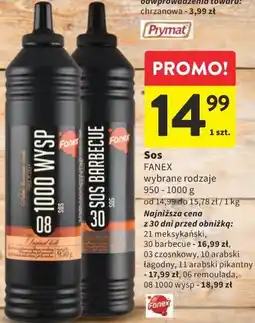 Intermarche Sos FANEX wybrane rodzaje oferta