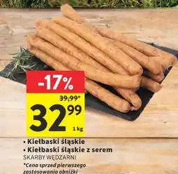 Intermarche Kiełbaski śląskie • Kiełbaski śląskie z serem SKARBY WĘDZARNI oferta