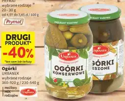 Intermarche Ogórki URBANEK wybrane rodzaje oferta