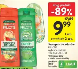 Intermarche Szampon do włosów FRUCTIS wybrane rodzaje oferta