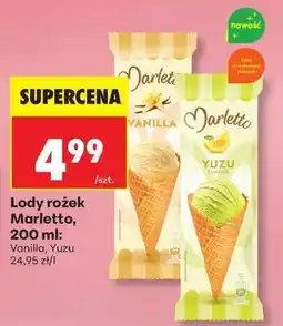 Biedronka Lody rożek Marletto, 200 ml oferta