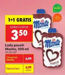 Biedronka Lody pouch Monte, 100 ml oferta
