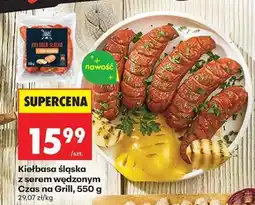 Biedronka Kiełbasa śląska z serem wędzonym Czas na Grill, 550 g oferta