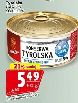 Prim Market Konserwa Tyrolska Sokołów oferta