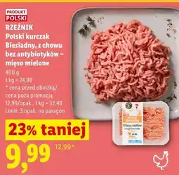 Lidl Kurczak polski biesiadny z chowu bez antybiotyków mięso mielone Rzeźnik oferta