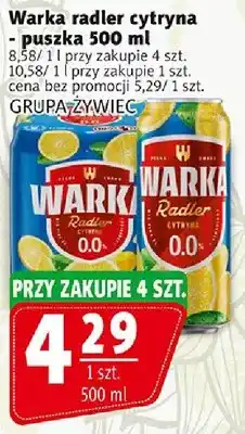 Prim Market Piwo Warka radler cytryna puszka Grupa Żywiec oferta