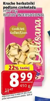 Prim Market Kruche herbatniki podlane czekoladą Delisana Biscuit International oferta