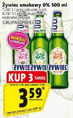 Prim Market Piwo Żywiec smakowy 0% bezalkoholowy Grupa Żywiec wybrane rodzaje oferta