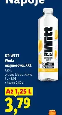 Lidl Woda magnezowa XXL truskawka DR WITT oferta