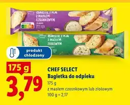 Lidl Bagietka do odpieku ziołowym Chef Select oferta