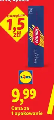 Lidl Makaron spaghetti Barilla N°5 oferta
