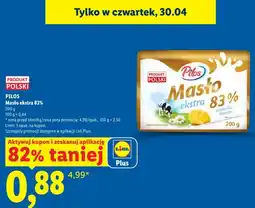 Lidl Masło ekstra 83% Pilos oferta