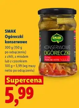 Lidl Ogóreczki konserwowe z chili Smak oferta