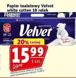 Prim Market Papier toaletowy Velvet White Cotton oferta