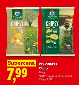 Lidl Chipsy Przysnacki cebulka dymka oferta