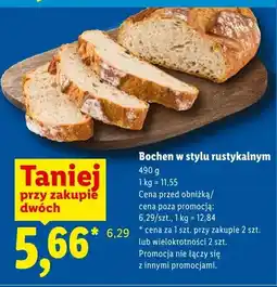 Lidl Bochen w stylu rustykalnym Piekarnia Lidla oferta