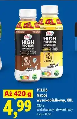 Lidl Napój mleczny wysokobiałkowy XXL waniliowy Pilos oferta
