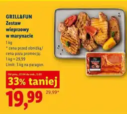 Lidl Zestaw wieprzowy w marynacie Grill&Fun oferta
