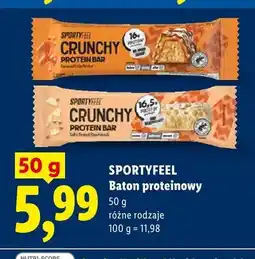 Lidl Baton proteinowy Sportyfeel Crunchy oferta