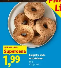 Lidl Bajgiel w stylu rustykalnym Piekarnia Lidla oferta