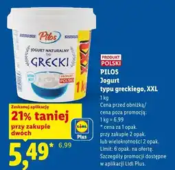 Lidl Jogurt naturalny typu greckiego XXL Pilos oferta