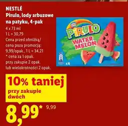 Lidl Lody Pirulo arbuzowe na patyku Nestlé 4-pak oferta