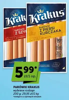 Parówki Krakus z piersi kurczaka drobiowe