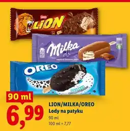Lidl Lody na patyku Oreo oferta