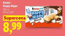 Lidl Ciastka Kinder Happy Hippo Biscuit oferta