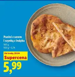 Lidl Panini z serem i szynką z indyka Piekarnia Lidla oferta